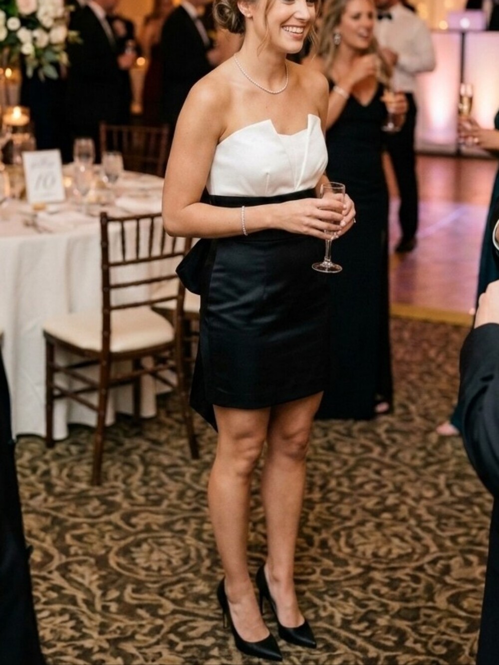 White black mini dress size 5/6